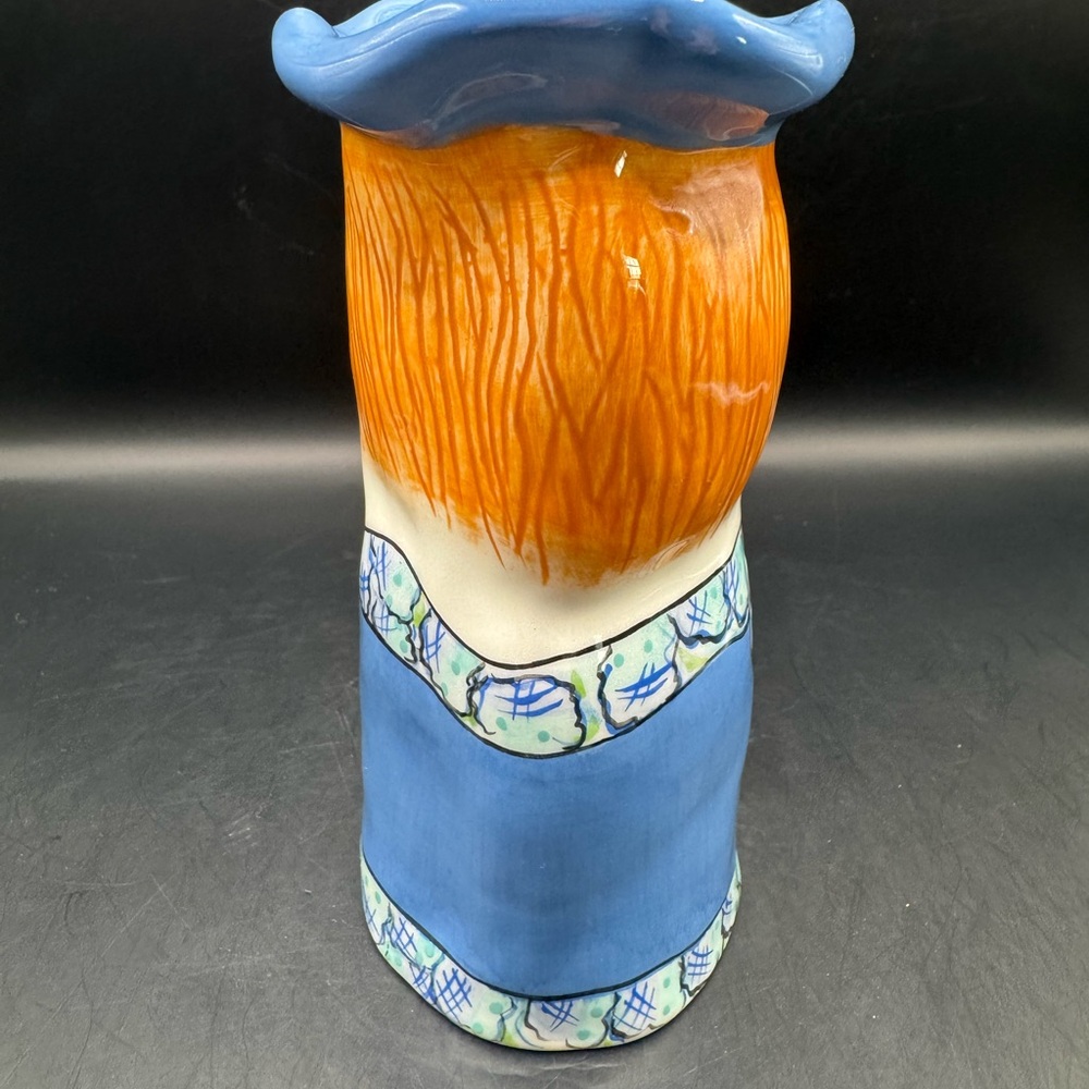 Susan Paley Vase by Ganz Bella Casa "Meg” Ceramic Lady Vase 5.5" Tall - Picture 5 of 10